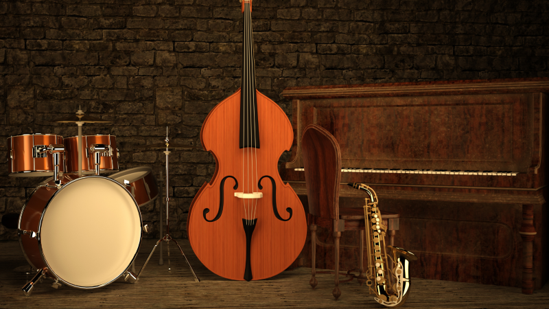 Jazz trio of instruments