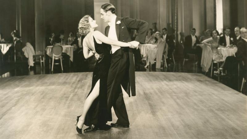 elegant couple dancing from 1930s