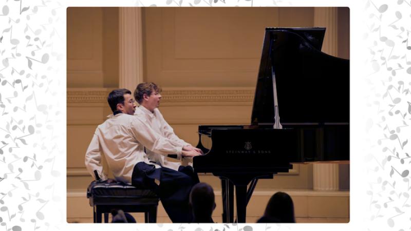 Two Virtuosos, Four Hands.  Pavel Kolesnikov and Samson Tsoy