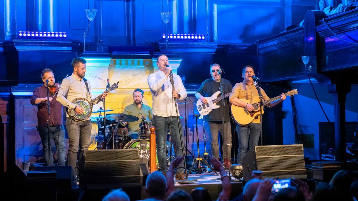 Whistlin' Donkeys on the Portico Stage