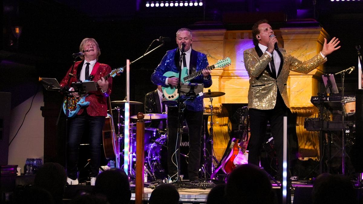 Portaferry Man Stephen Smyth centre stage in the Legends of the 60s Show