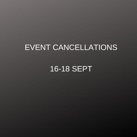events cancelled